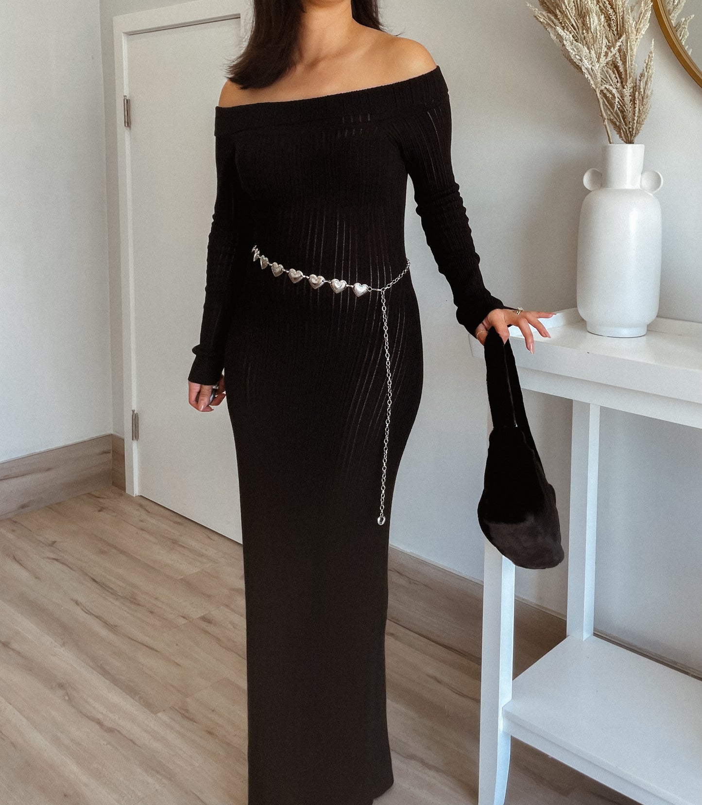 Black Dahlia Knitted Maxi Dress